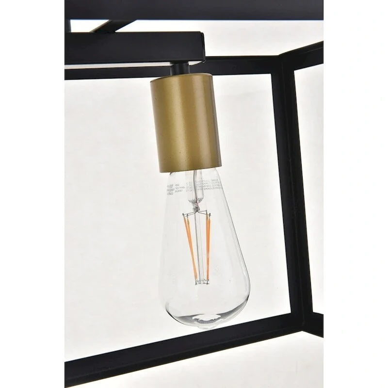 Resolute 3 light black Pendant
