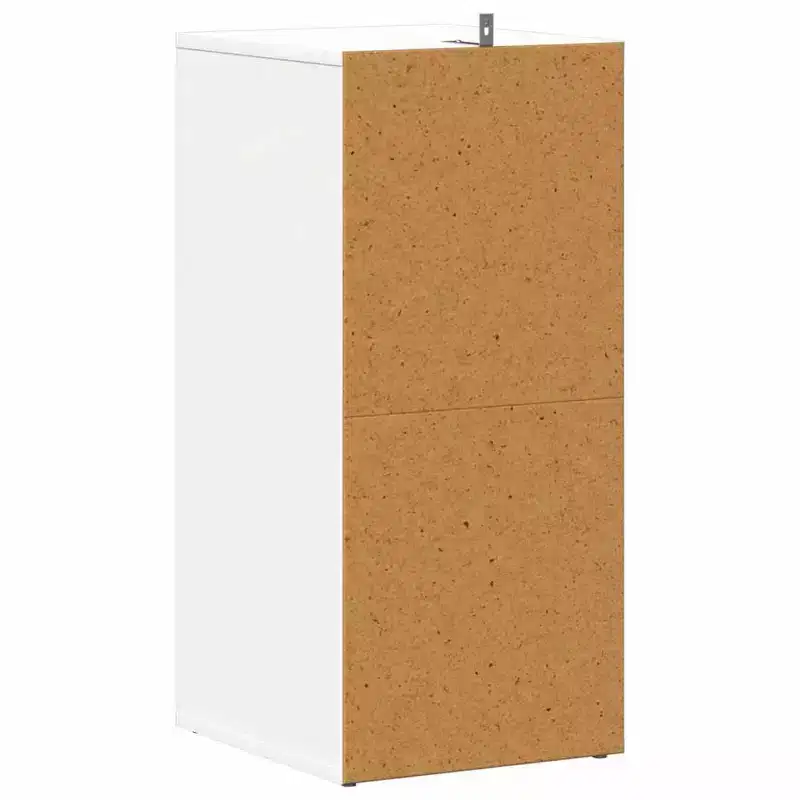 vidaXL Shoe Cabinet White Engineered Wood 12.4x13.8x27.6 in Shoe Cabinet