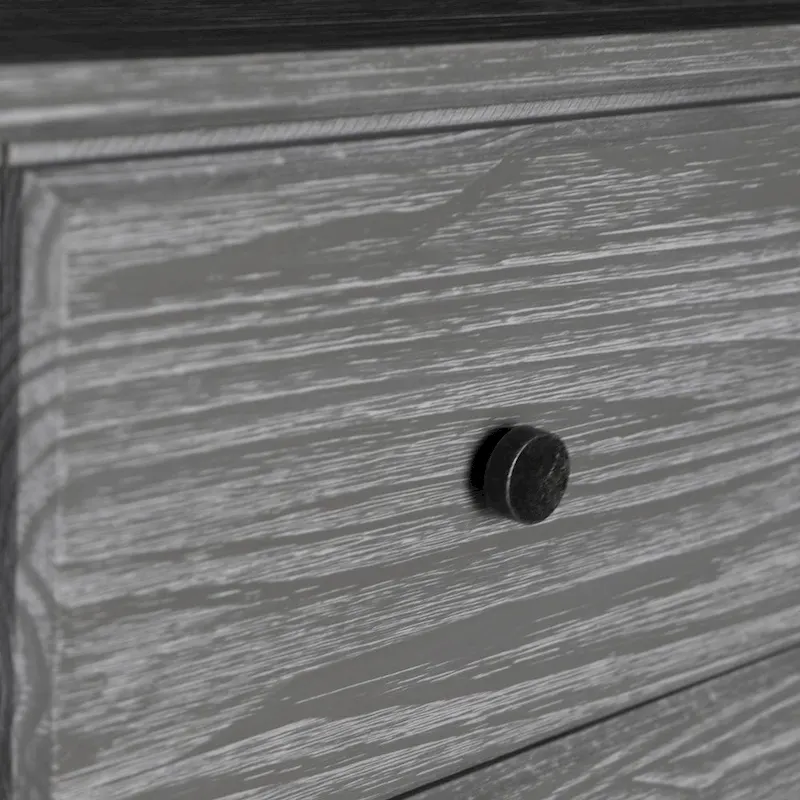 Coastal Solid Pine 5-Drawer Chest – Eco-Friendly, Smooth Metal Glides