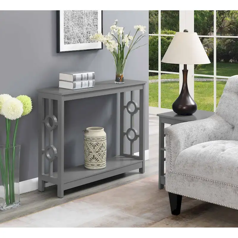 Ring Console Table with Shelf