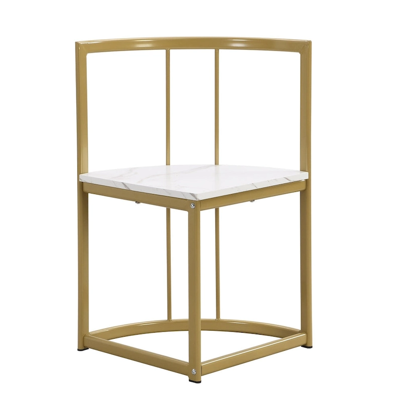 7-Piece Iron Dining Table Set with Table and Six Chairs