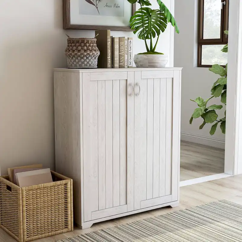 5-Shelf Shoe Cabinet with Double Doors