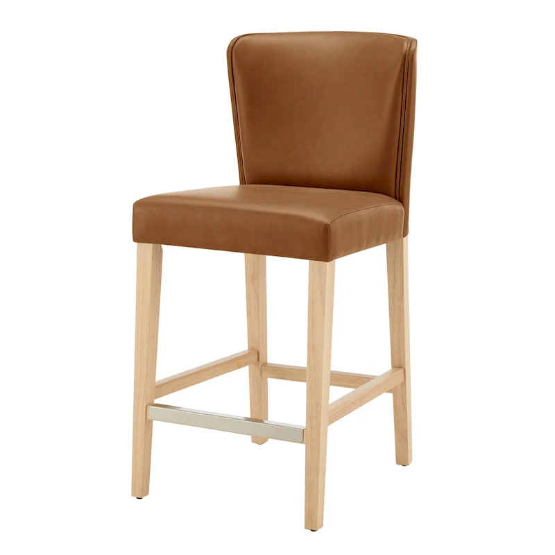 Albie KD Faux Leather Counter Stool