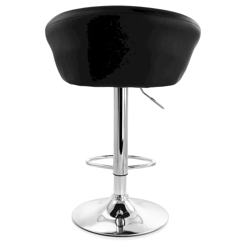 Elama 2 Piece Adjustable Faux Leather Bar Stool - 2 Piece Set