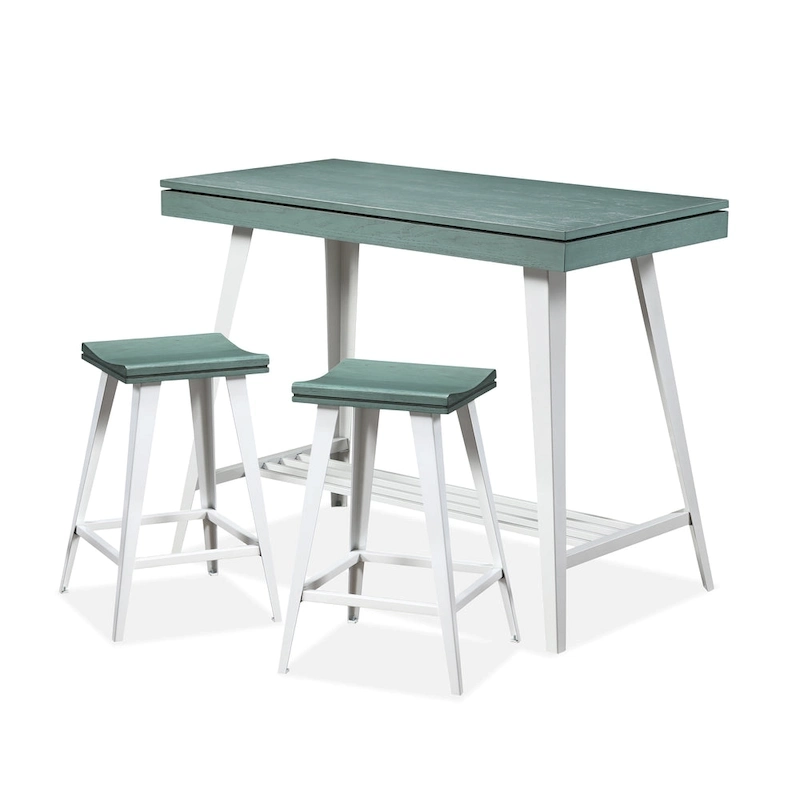 Kaylen Modern 3-Piece Steel Legs Counter Height Table Set by Furniture of America