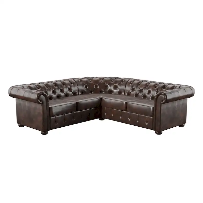 Knightsbridge Scrolled Arm Chesterfield Sectional by iNSPIRE Q Artisan