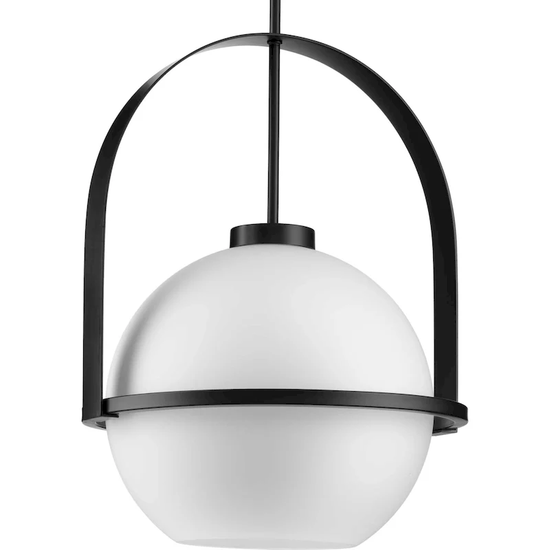Progress Lighting P500359 Delayne 16  Wide Pendant with Frosted Glass