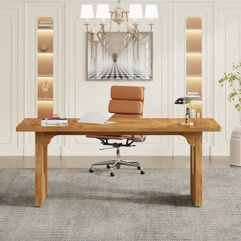 Large Executive Desk - 70.9 Wide - Modern Style