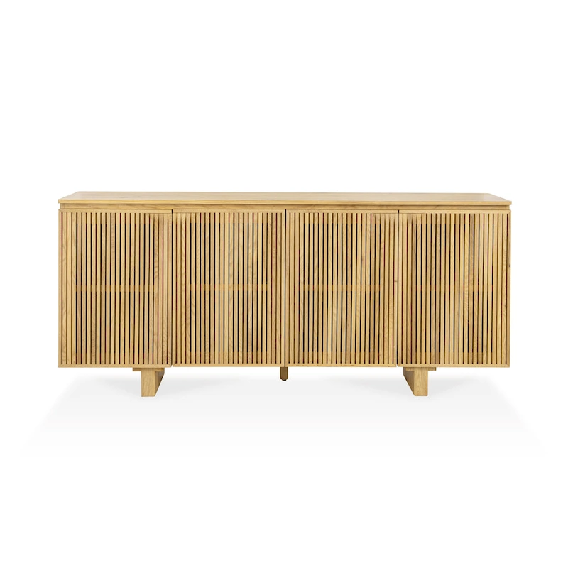 Classic Home Roya Oak Veneer Sideboard Buffet