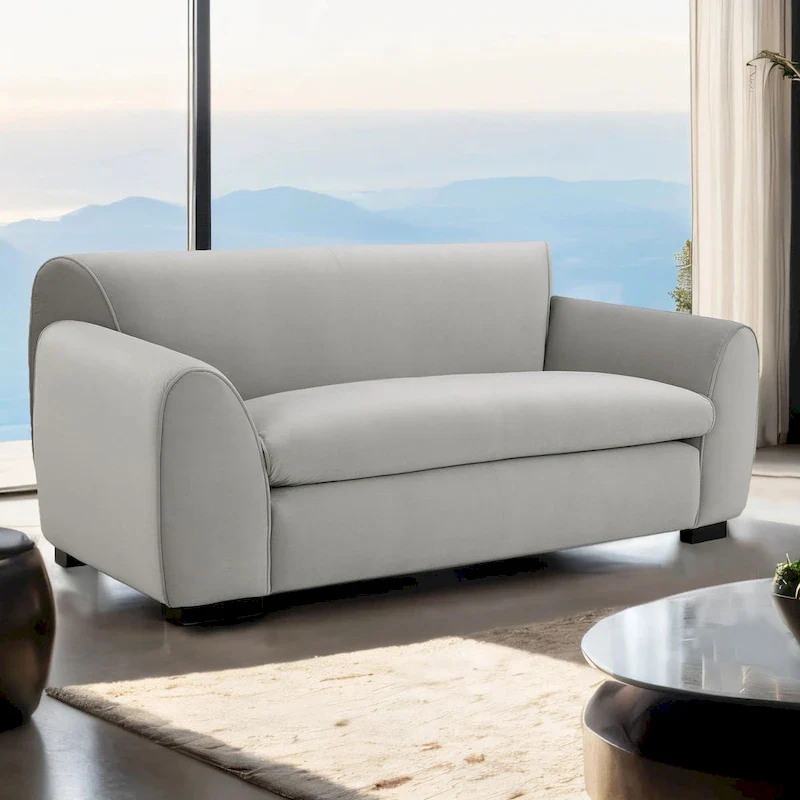 Modern Bench-Style Two-Seater Sofa