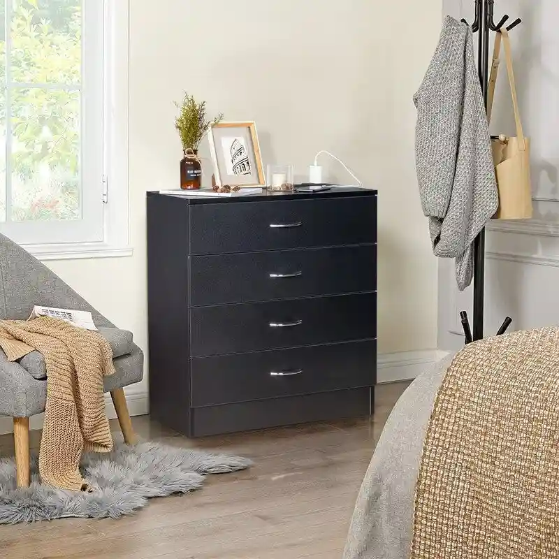 4-Drawer Dresser with USB Charging Station
