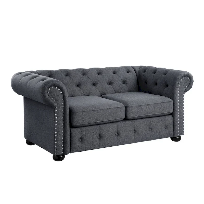 Tufted Chesterfield Loveseat Sofa