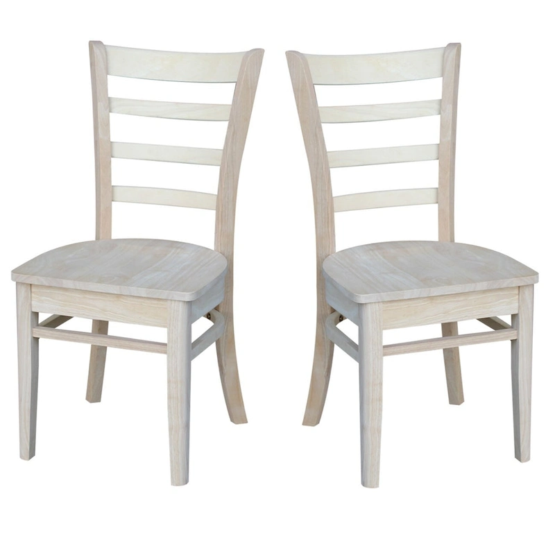 International Concepts Set of Two Emily Side Chairs
