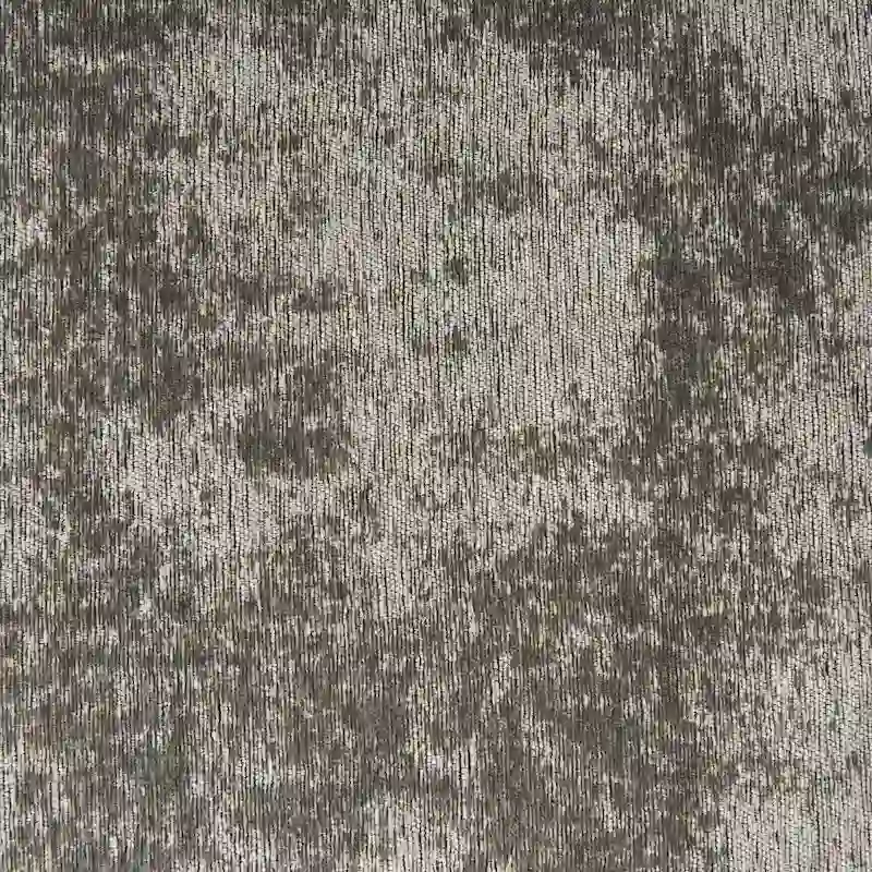 Gray Fabric Upholstered Bench with Gold Metal Legs