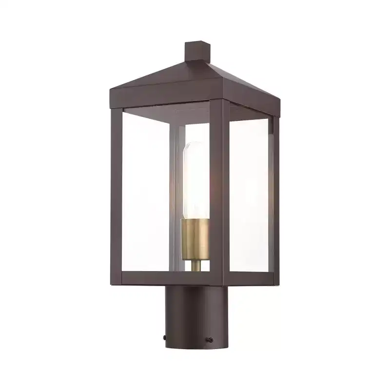 Livex Lighting Nyack 1 - Light Post Light in Bronze
