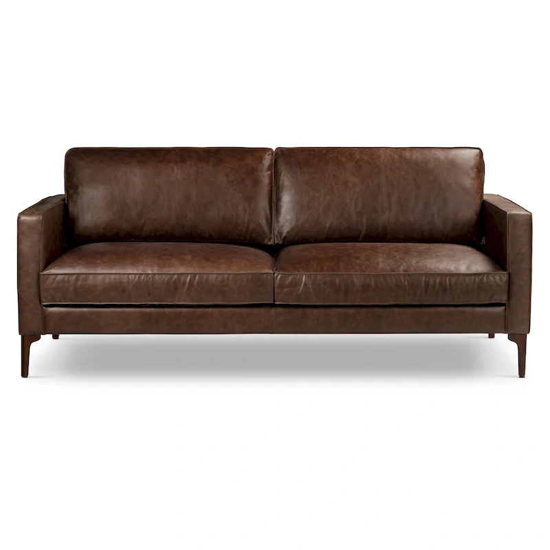 Mateo 82.5  Sofa - Full Grain Genuine Italian Leather