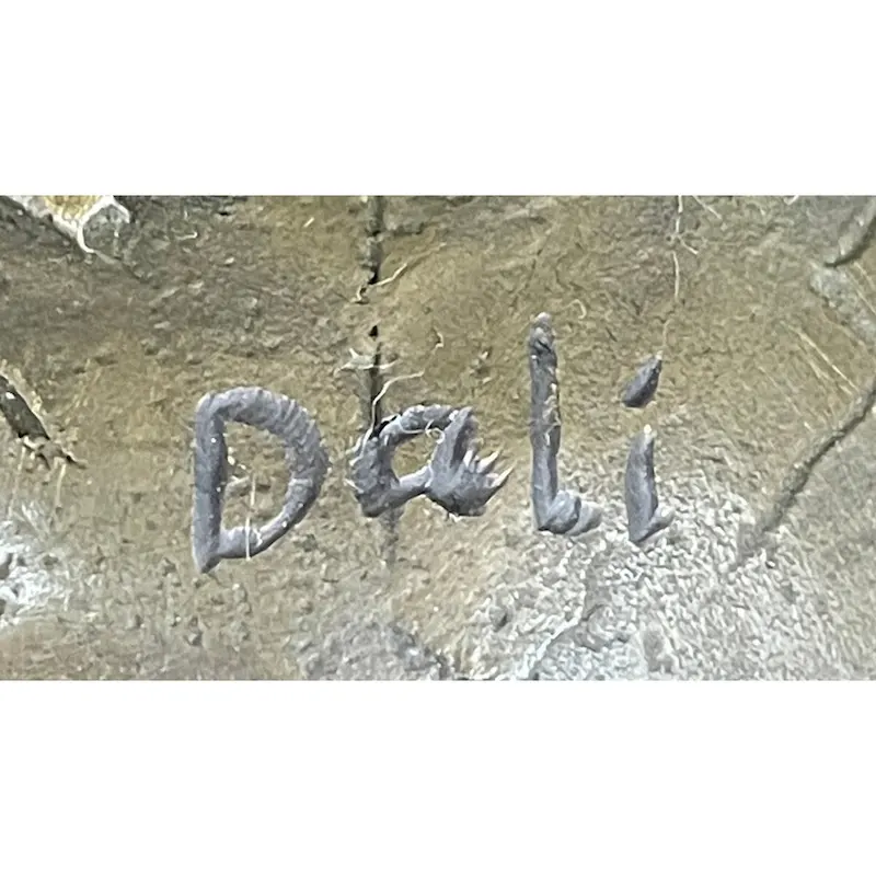 Signed Tribute To Dali Lady With Zodiac Outfit Bronze Sculpture Statue Figurine