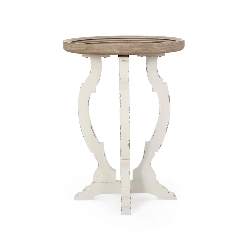 Purdin French Country Accent Table with Round Top by Christopher Knight Home