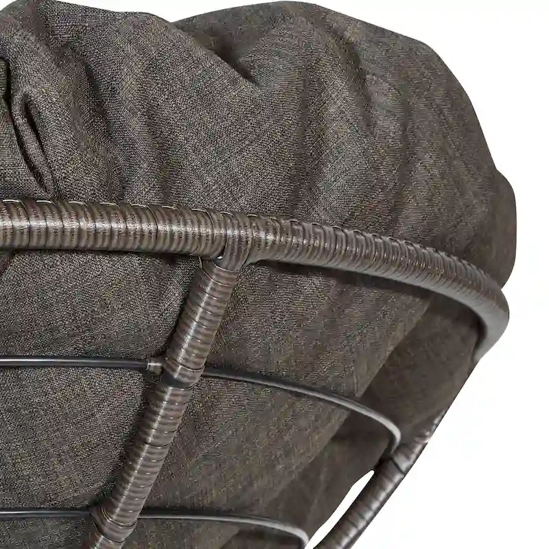 The Curated Nomad Avoca Woven Wicker Papasan Chair