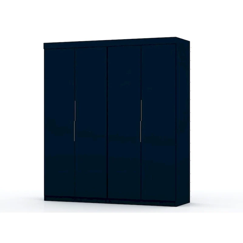 Mulberry 2 Sectional Modern Wardrobe Closet with 4 Drawers