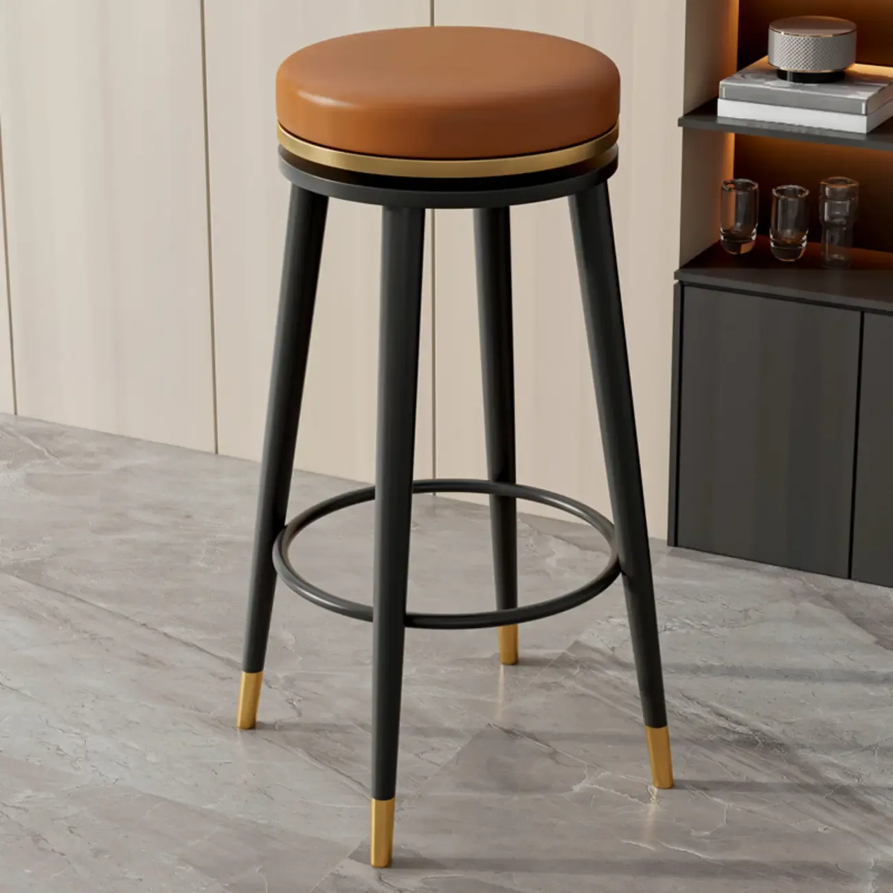 Counter Height Modern Metal Bar Stools