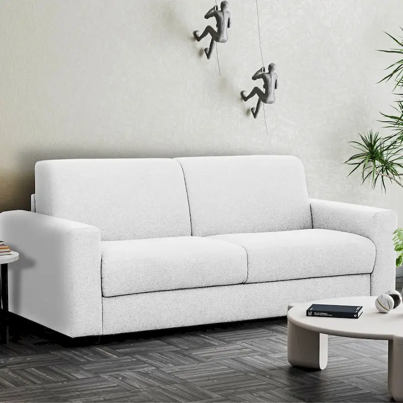 Stearns & Foster Giotto 78 in. Full Sleeper Sofa with Memory Foam Mattress