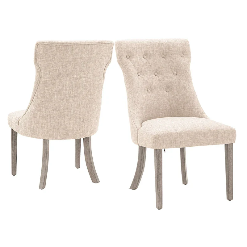 Voyager Button-tufted Dining Chairs (Set of 2) by iNSPIRE Q Artisan