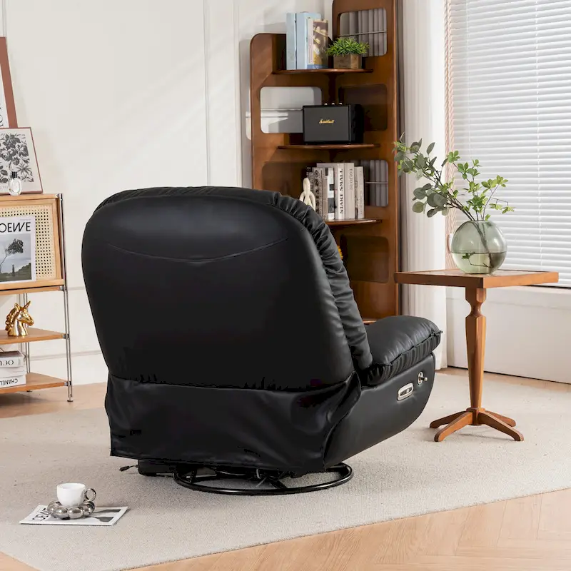 Power Swivel Recliner With USB Charger and Bluetooth Music Player