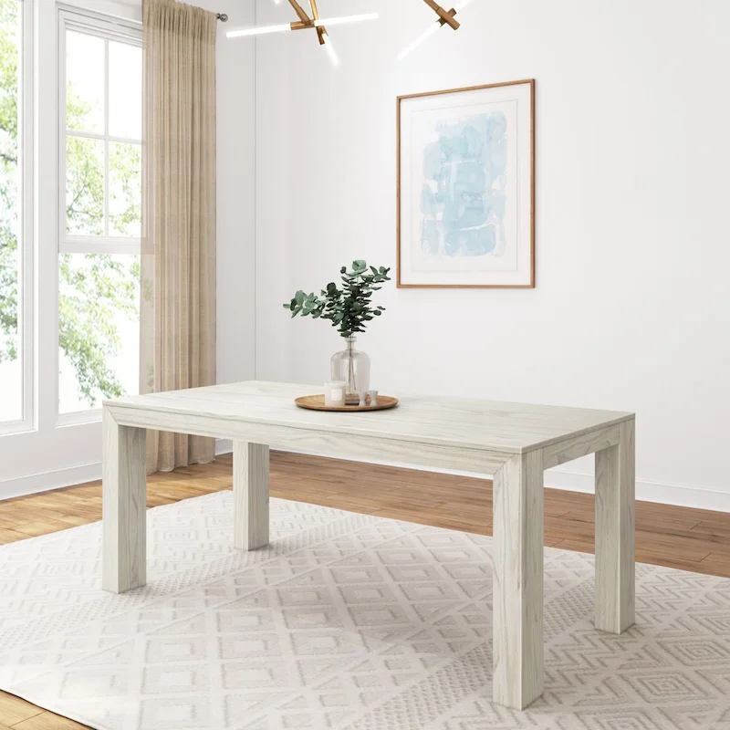 Plank and Beam Rectangular Modern Dining Table - 72