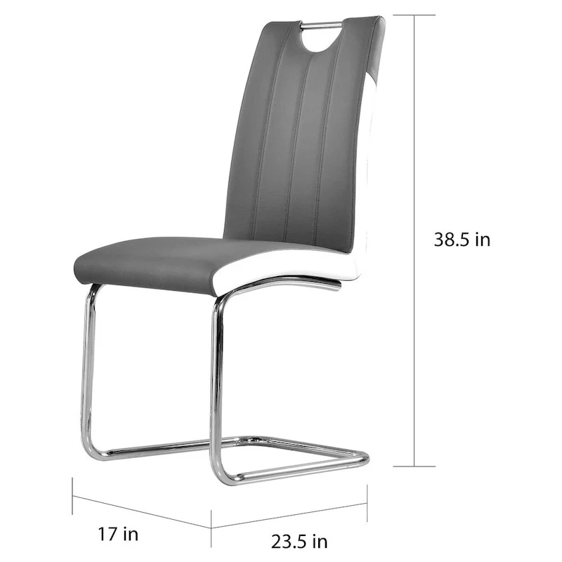 Best Master Furniture Two-tone Modern Side Chairs (Set of 2)