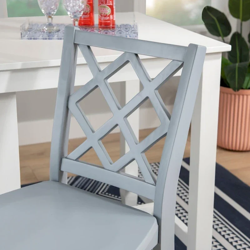 Counter Height Bar Stool with X-Back Design
