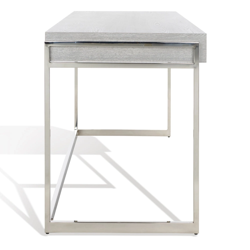 SAFAVIEH Couture Radunka 3-Drawer Smoked Eucalyptus Writing Desk