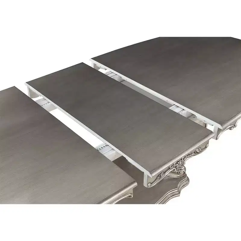 63.78" Ariadne Dining Table Antique Platinum Finish - Acme Furniture