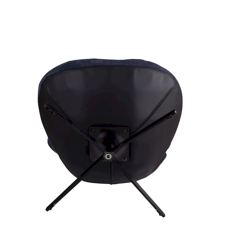 Modern Chenille 360 Swivel Office Chair with Metal Base Frame