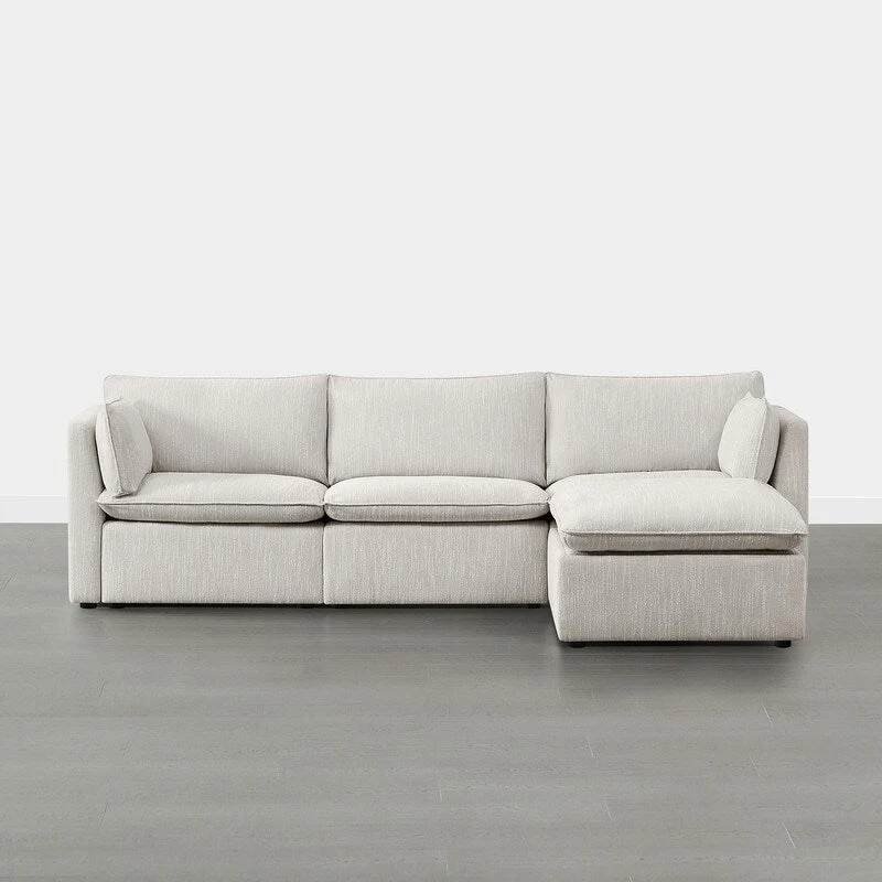 Cypress L-shape Sectional Couches Modular Sofa with Ottoman