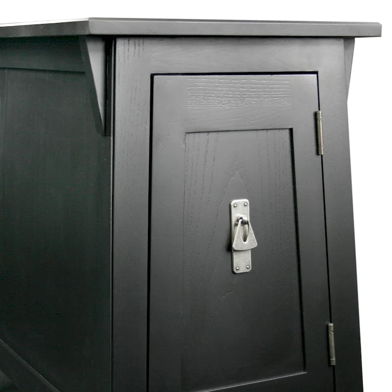 Leick Home Traditional Solid Wood Mission Cabinet End Table