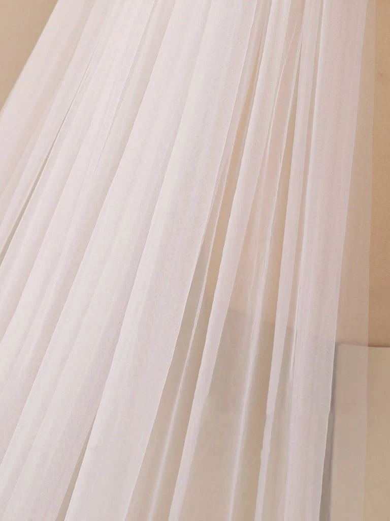 3D Flower Lace with Rhinestones Cathedral Veil Bridal Veil Wedding Veil