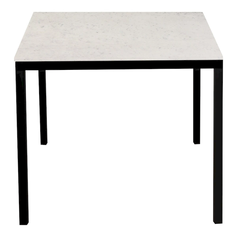 Aurelle Home Pariso Modern White Marble-Top Table - 60 W x 30 H x 36 D