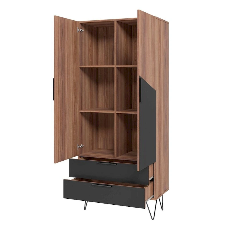 Beekman 67.32 Tall Cabinet with 6 Shelves