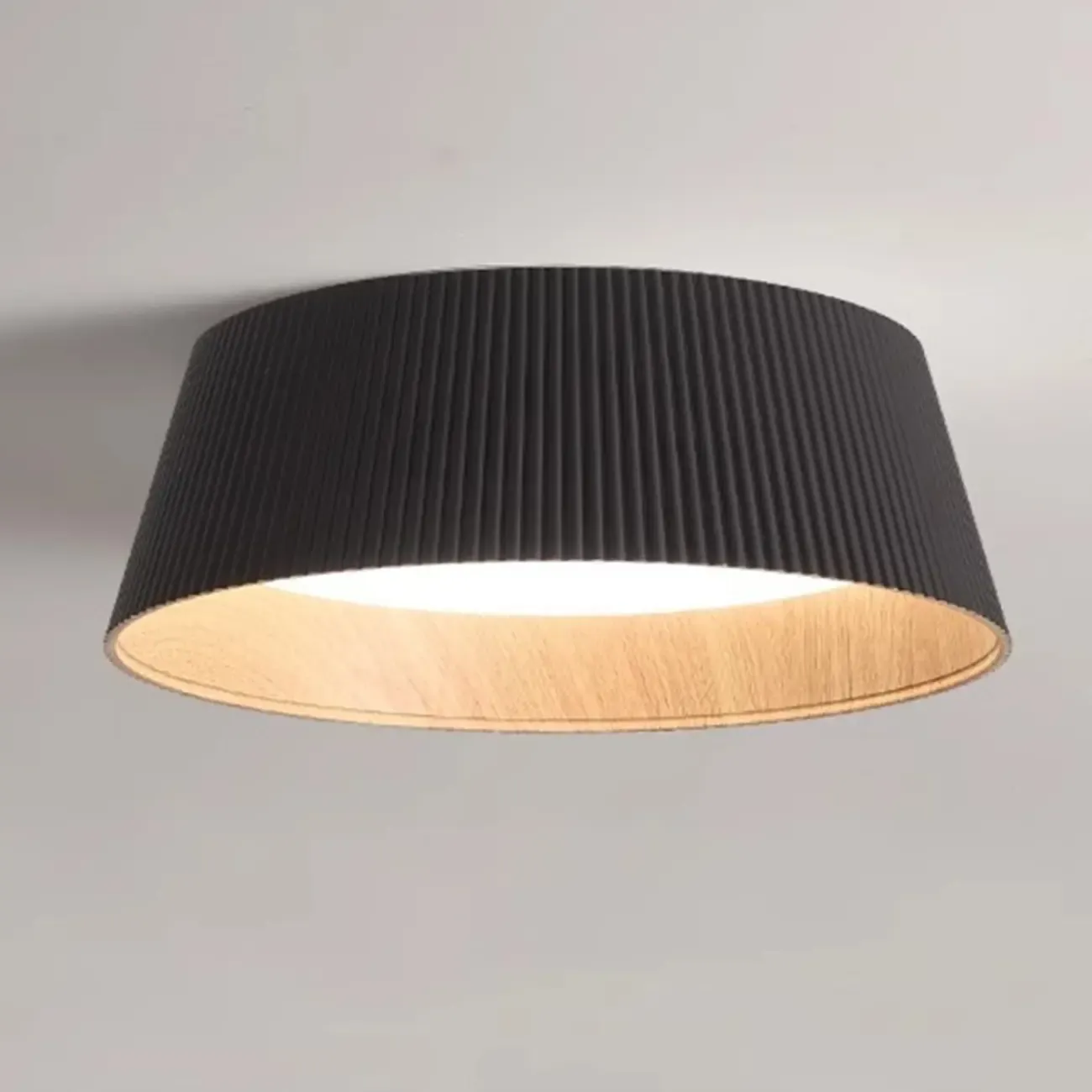 Modern Flared Round Dimmable LED Flush Mount Ceiling Light