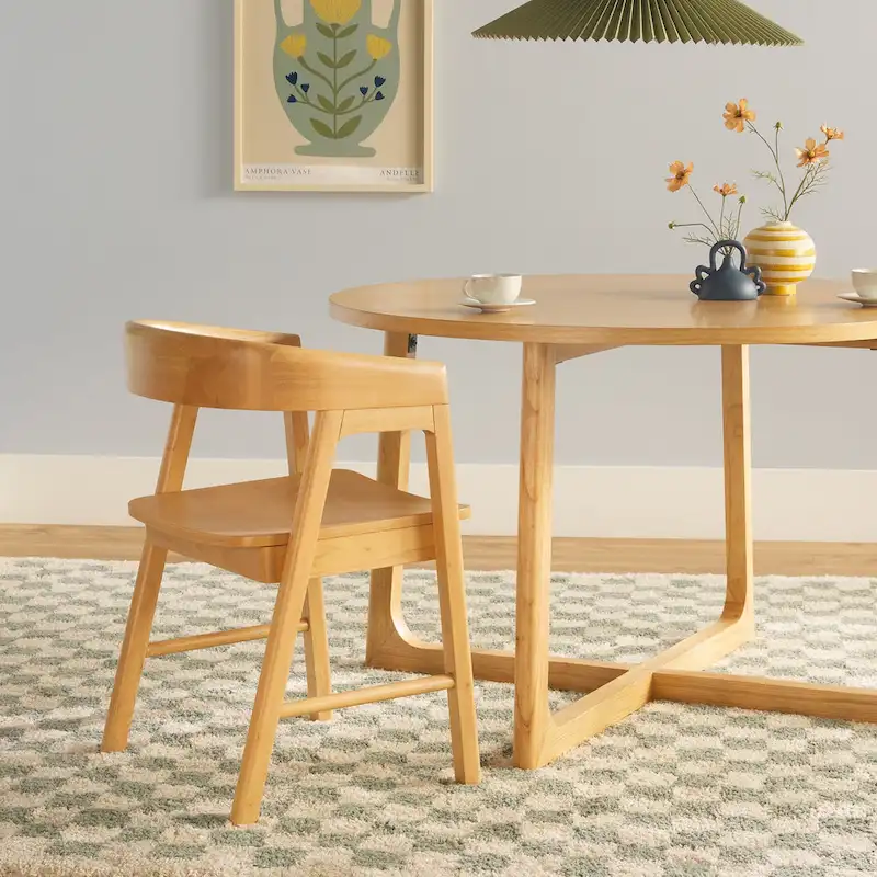 Middlebrook 5 Piece Dining Table Set with Solid Wood Chairs