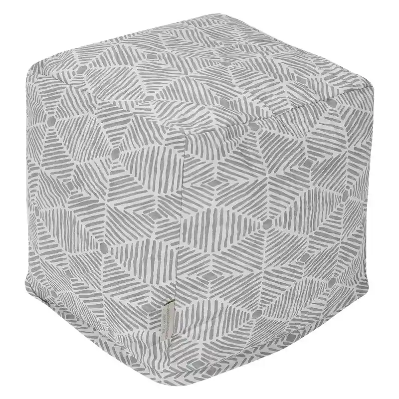 Majestic Home Goods Charlie Indoor Ottoman Pouf Cube - Small