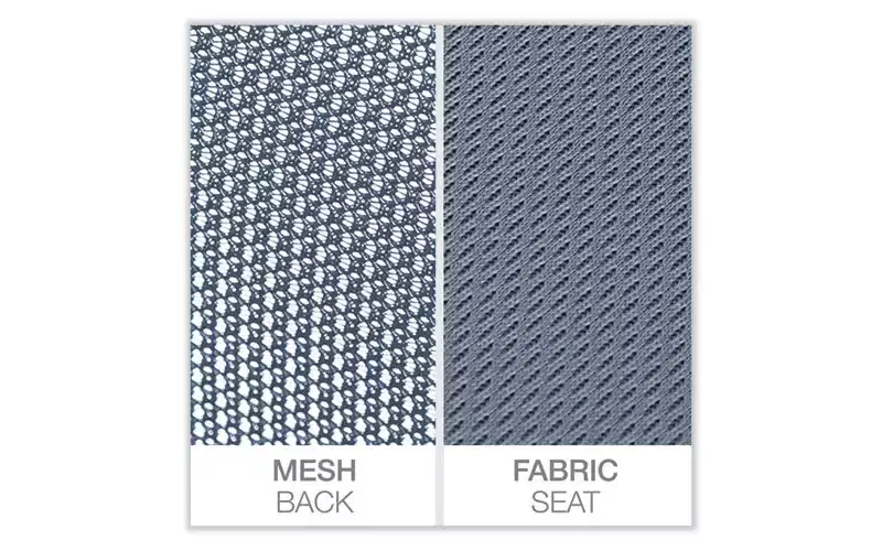 Workspace by Alera Mesh Back Fabric Task Chair, Supports Up to 275 lb, 17.32 to 21.1 Seat Height, Seafoam Blue Seat/Back