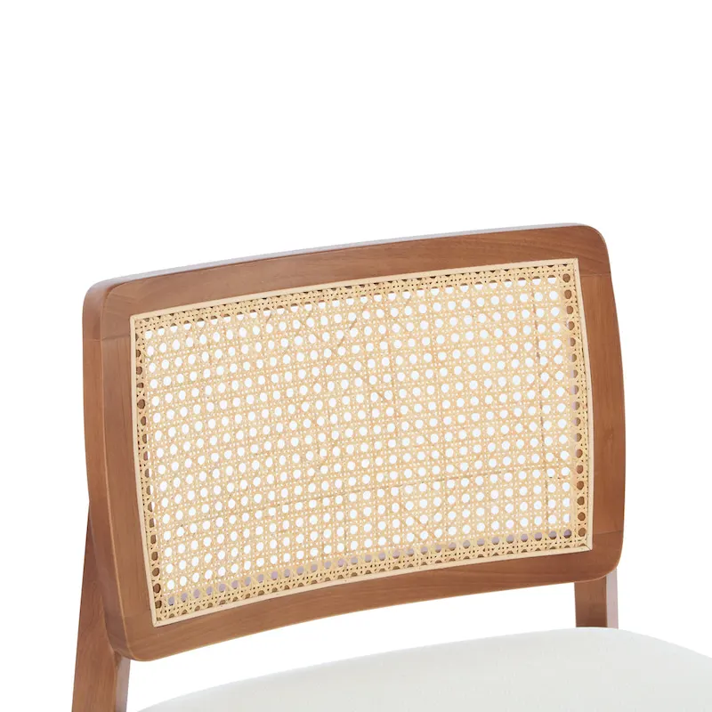 Christopher Knight Home -Alma (Set of 2) Modern Beige Lounge Chair with Woven Backrest, Sturdy Wooden Frame