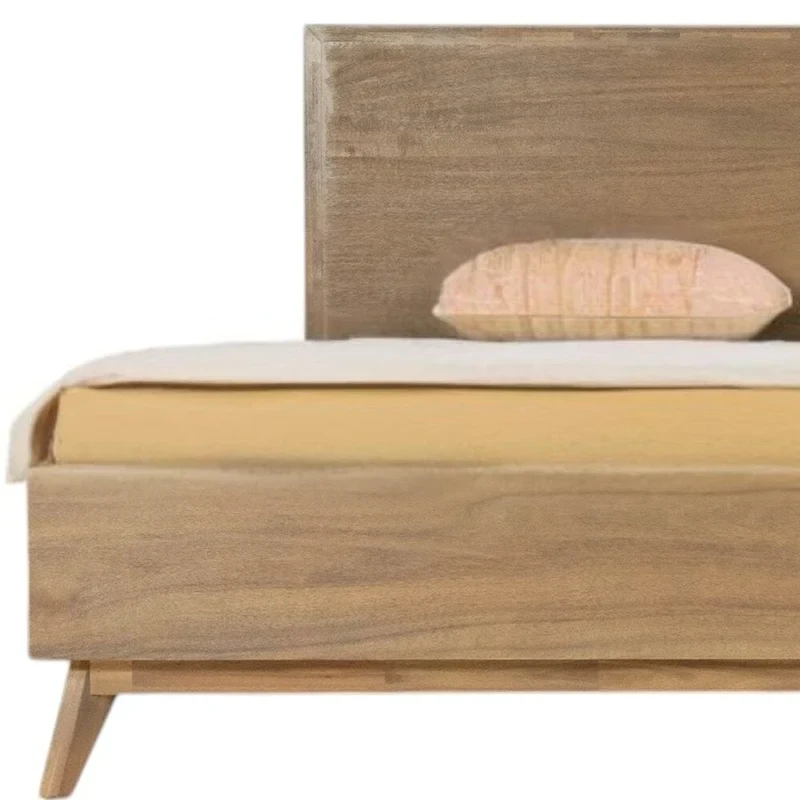 HomeRoots Natural Wood Queen Bed Frame