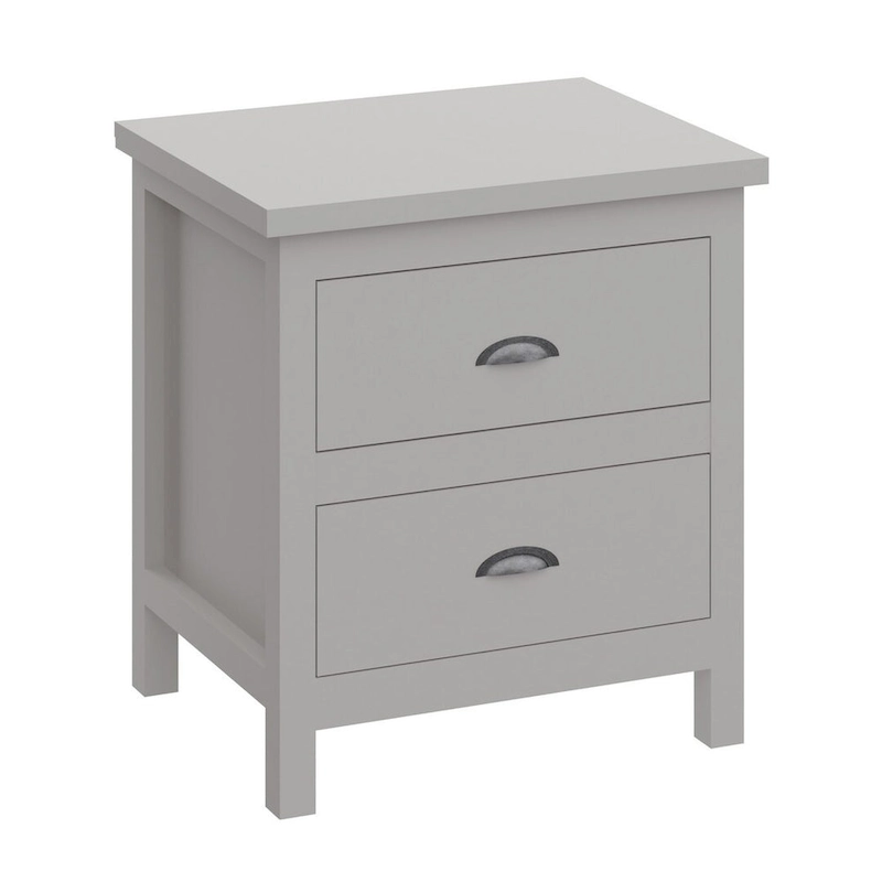 Yes4wood Nightstand with Drawers, Solid Wood