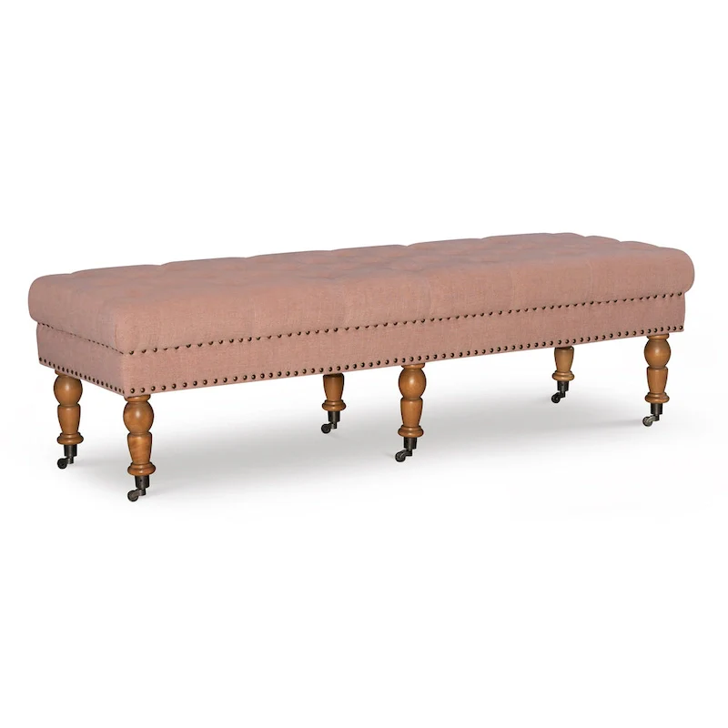 Copper Grove Pereislav 62-inch Tufted Pink Bench