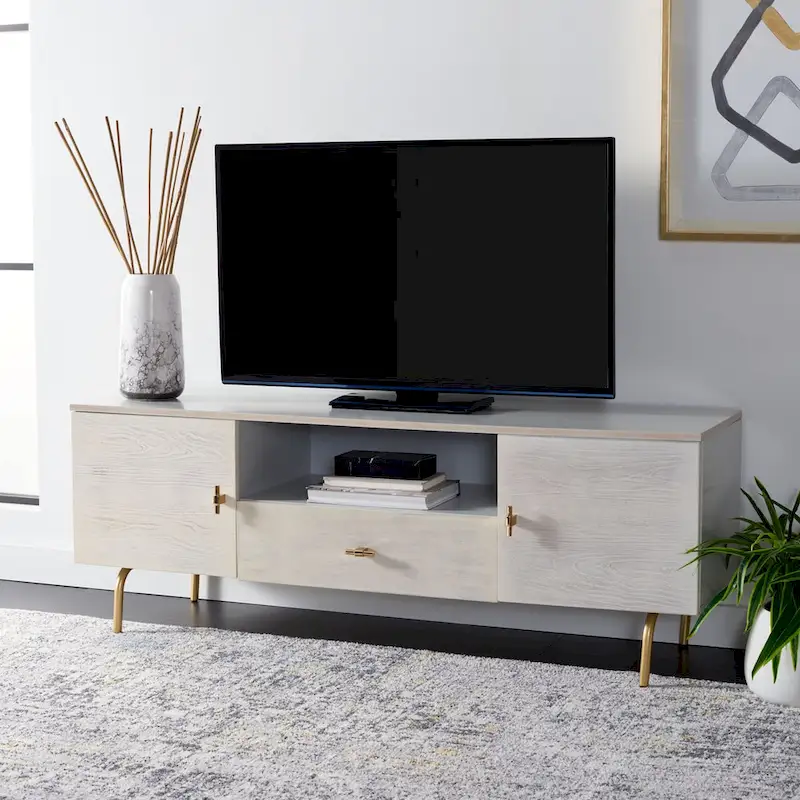 SAFAVIEH Lerke Media TV Stand - 54 W x 15.7 L x 19.7 H - 54Wx16Dx20H