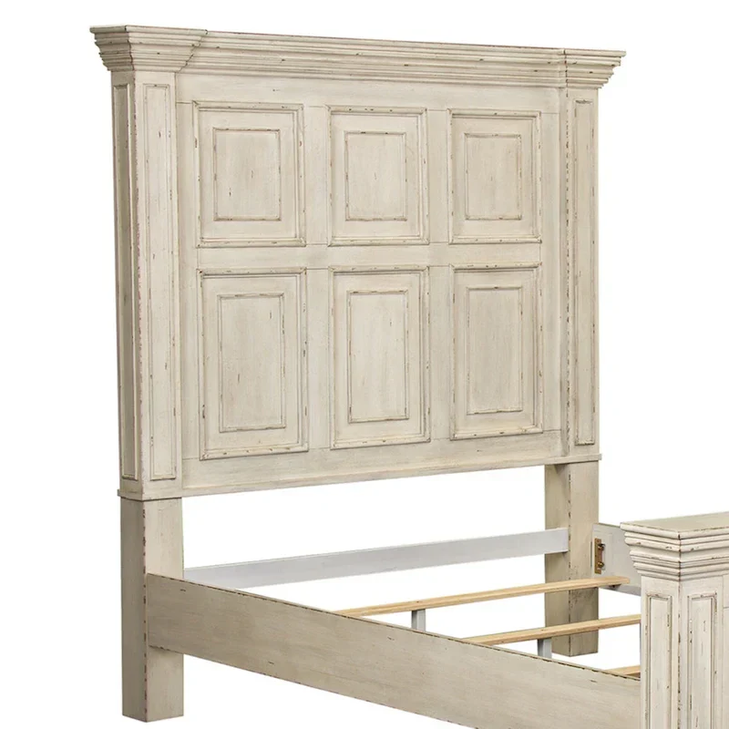 Big Valley Whitestone Distressed Queen Panel Bed