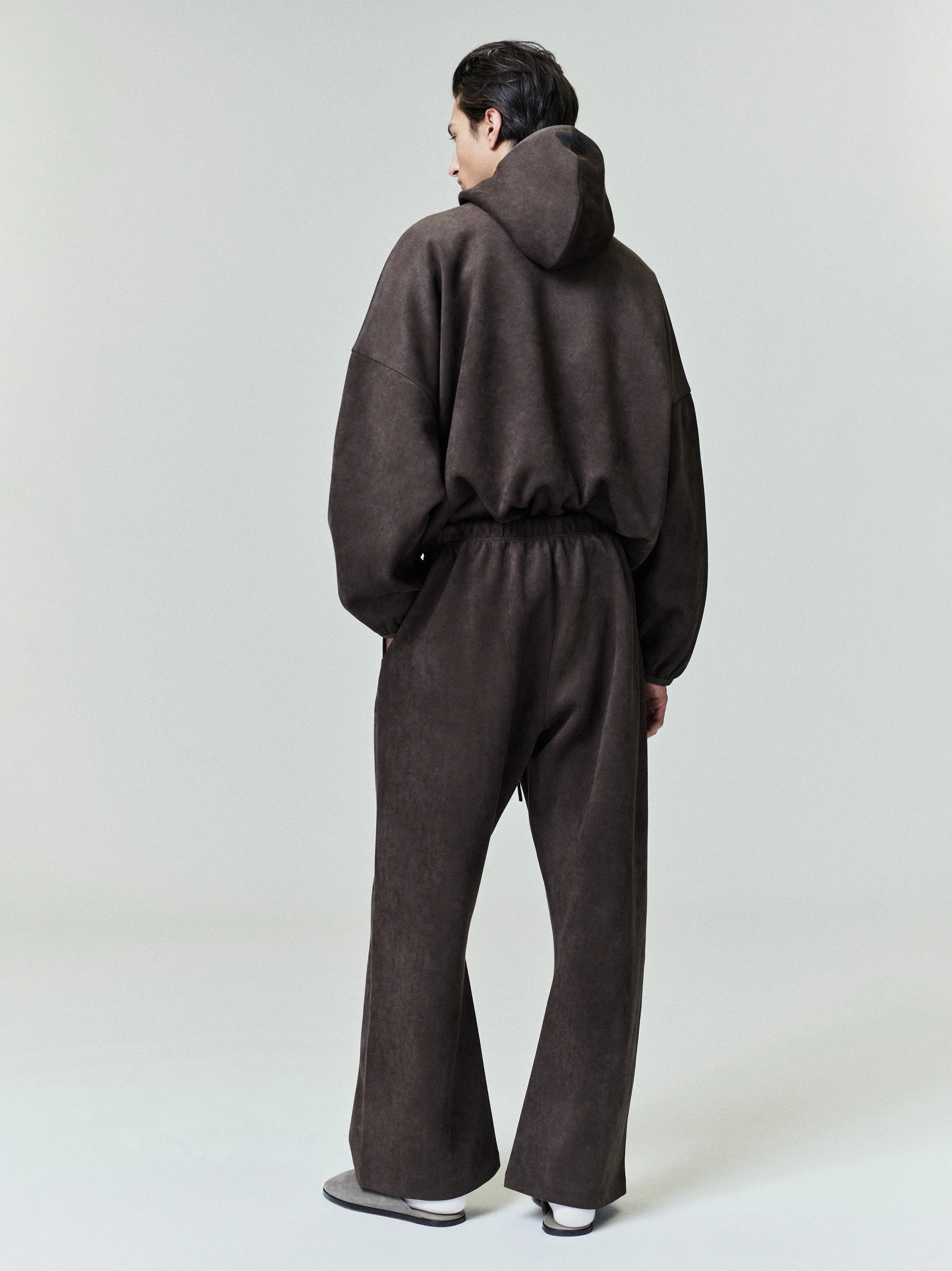 Suede Fleece Flare Pant